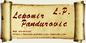 Lepomir Pandurović vizit kartica